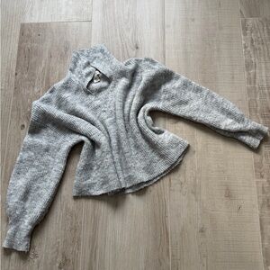 Ruby Moon Light Gray Women's Turtleneck Sweater